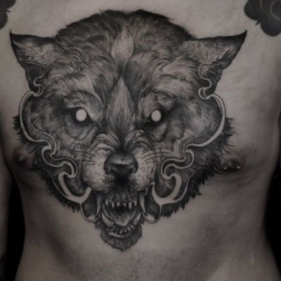 Tatouages Loup Homme (2)