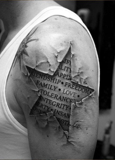 Tatouages Stars Homme (1)