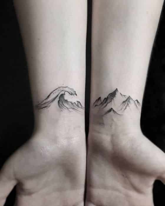 holas y montañas tattoo
