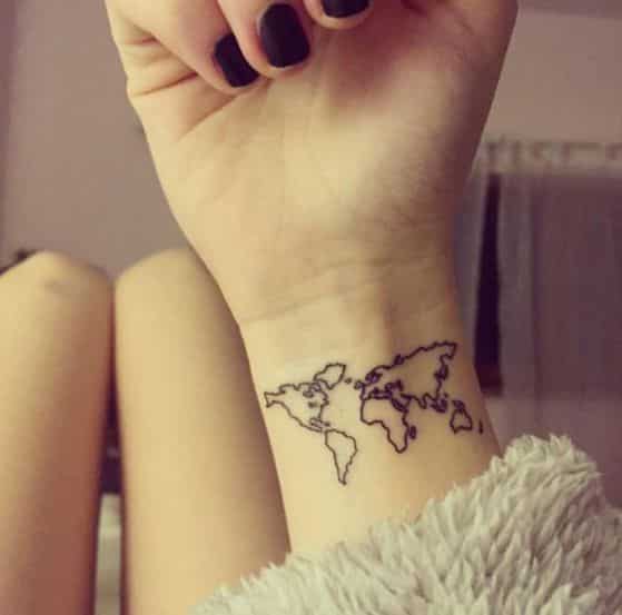 mapa tattoo