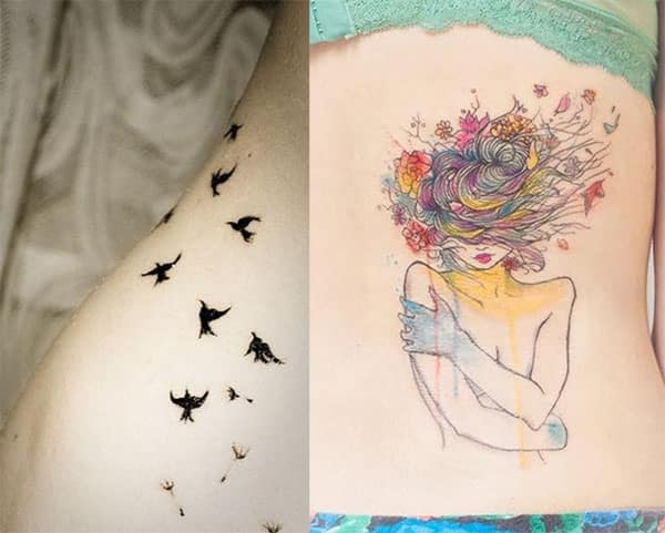 Tatuajes de mujeres abdomen