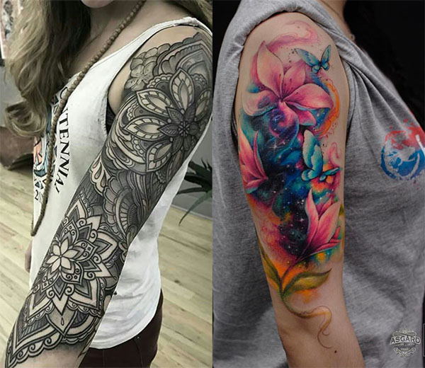 color tatuaje brazo mujer2