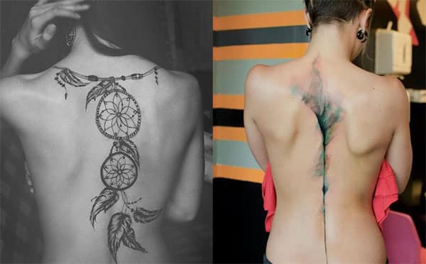Mira algunas ideas y diseños de tatuajes en la espalda para mujeres. 
