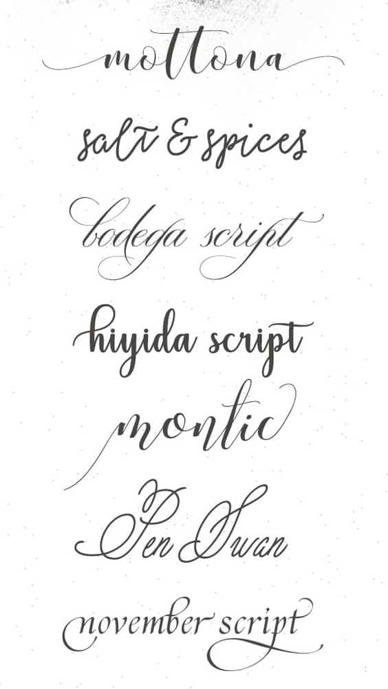 letra cursiva para tatuarse