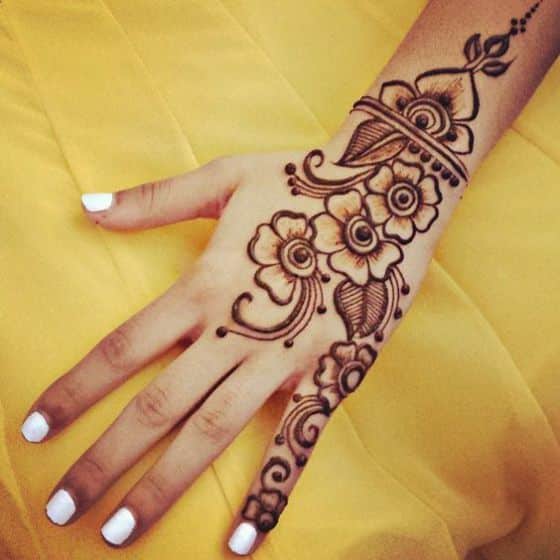 mano diseños de henna