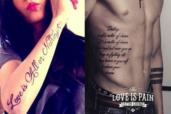 Las mejores letras para tatuajes y geniales diseños