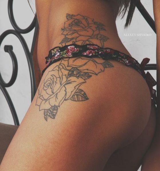 perina tatuaje rosa