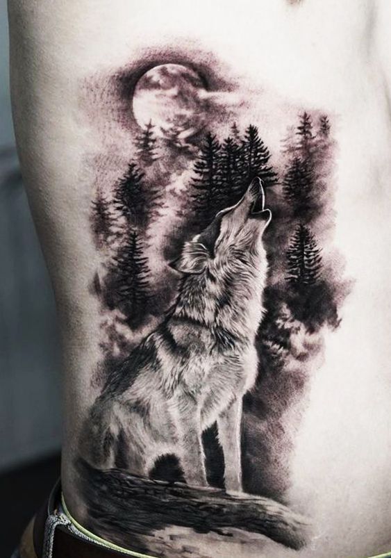 Tatuajes De Luna Y Lobo (18)