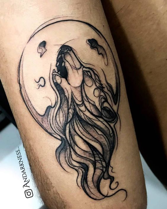 Tatuajes De Luna Y Lobo (8)