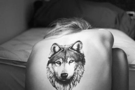 tatuaje de lobo 3D