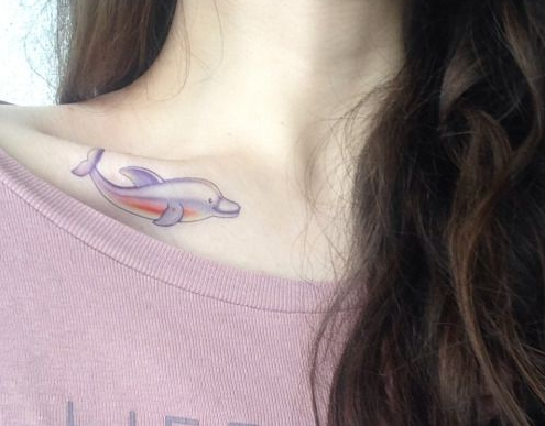 Pequeños Delfines Tatuaje (1)