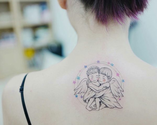 Tatuaje ángeles Alas