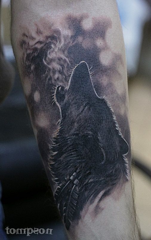 Tatuajes De Lobos aullando