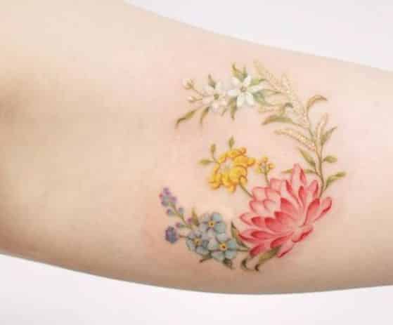 bonitas flores para tatujae