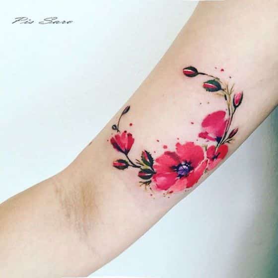 tatuajes de flores