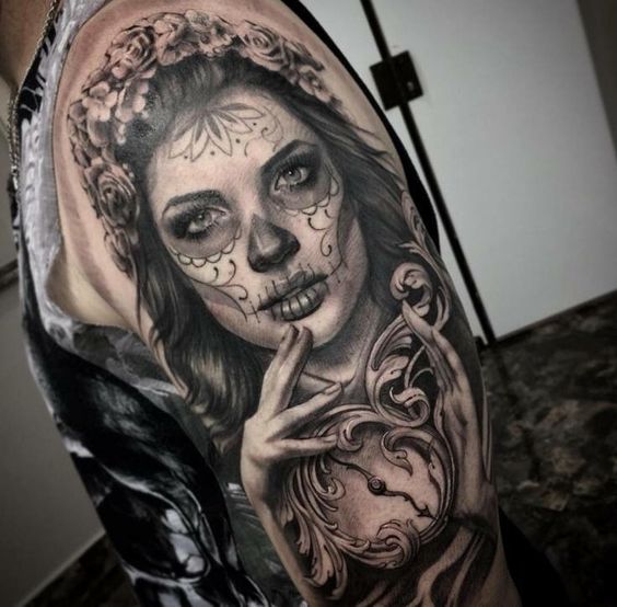 catrina tatuaje