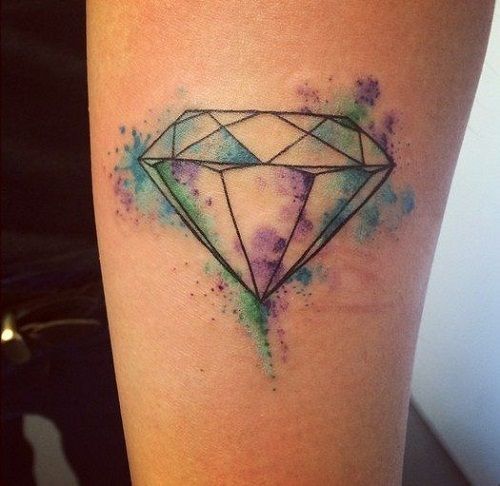 diamante sin color tattoo