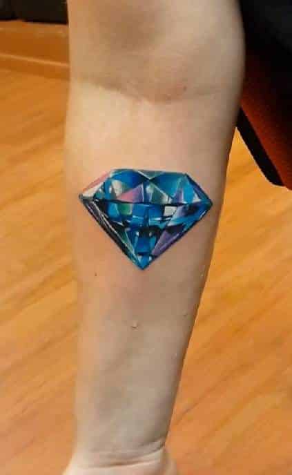 diamante tatuaje 3D