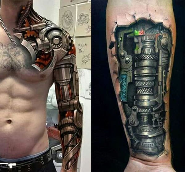 Tatuajes Biomecánicos Con Increibles Efectos 3d Mujeres Y Hombres