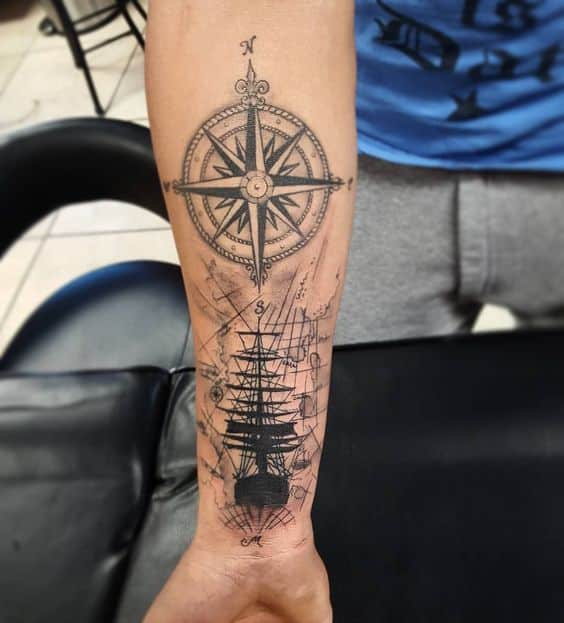 40 Tatuajes de barcos con diferentes diseños y sus significados