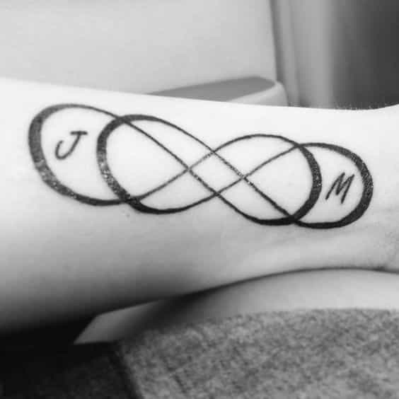 nombres doble tatuaje infinito