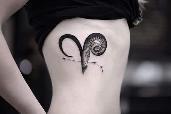 aries constelacion tatuaje