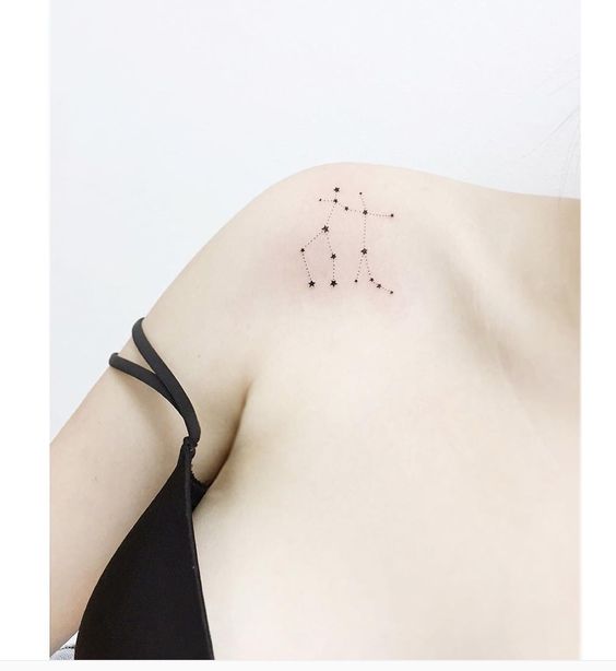geminis tatuaje constelacion