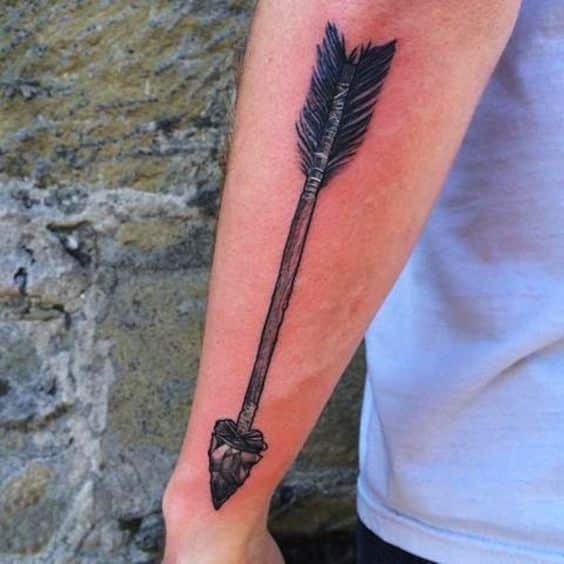 tatuaje de flechas indias