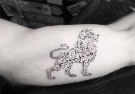 tatuaje de leo