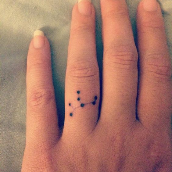 tatuaje en el dedo