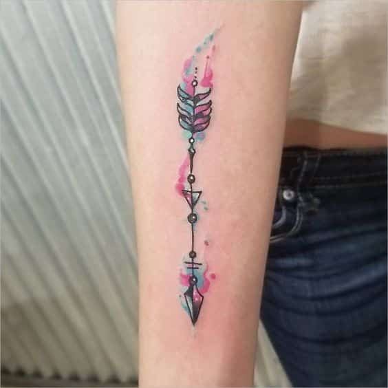 tatuaje para mujer color