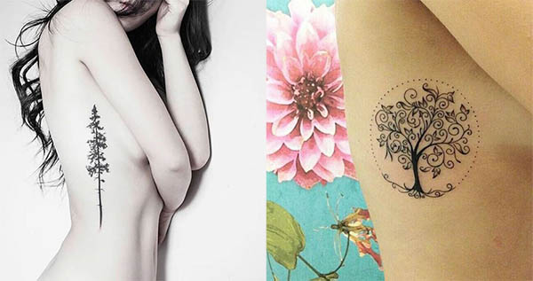 tatuajes de arboles para mujeres