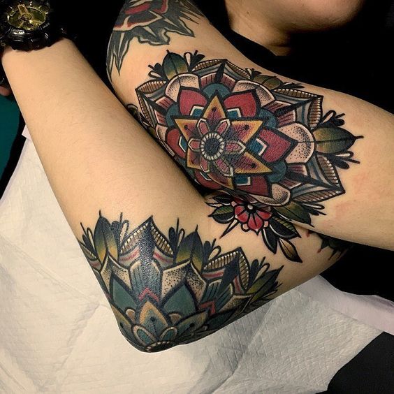 tatuajes de mandalas a color