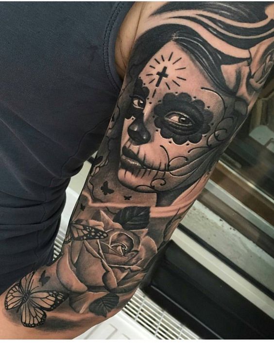 tatuajes de catrinas diseño 2