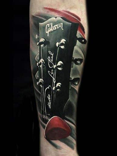 tatuaje de guitarras