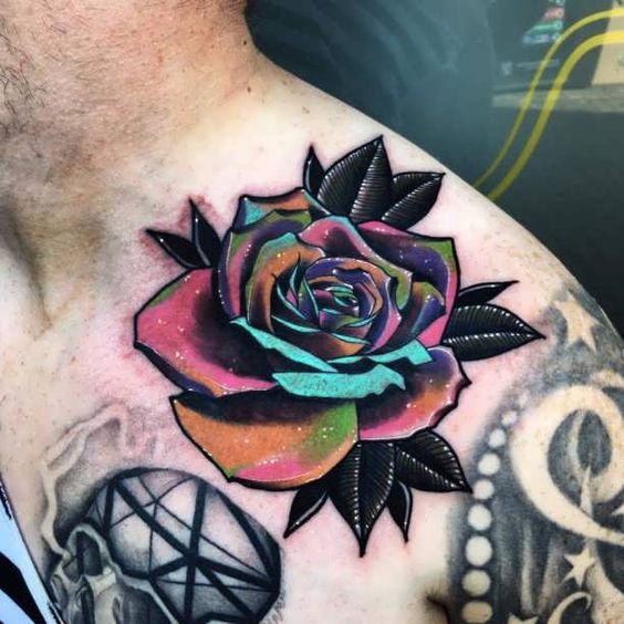 tatuajes a color para hombres