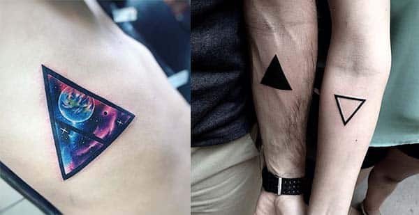 ▷▼ Tatuajes de Triángulos y su genial SIGNIFICADO en cada diseño