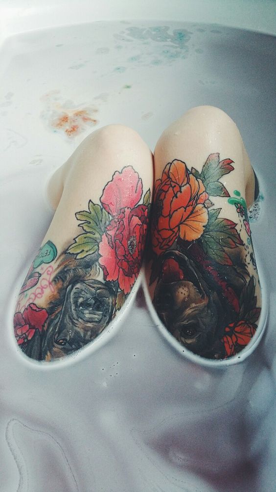 tatuajes en las piernas para mujeres