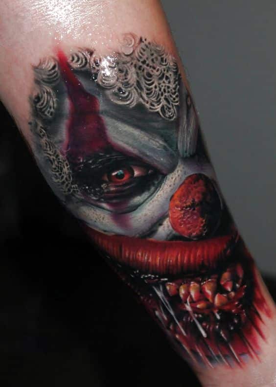 tatuajes de demonios payaso