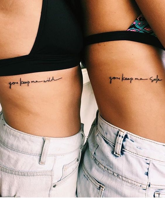 Tatuaje De Hermanas Con Frases (4)