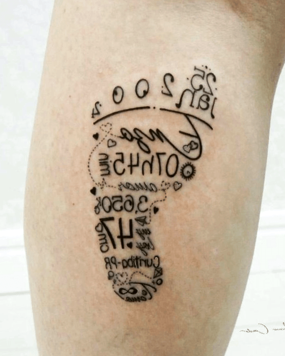 Tatuajes De Nombres En El Pie