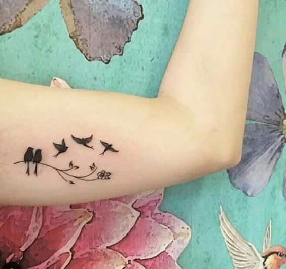 Tatuaje De Aves En El Brazo (7)