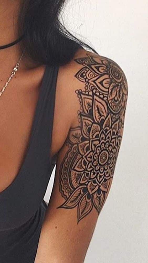 Tatuaje Para El Hombbro Mujer (6)