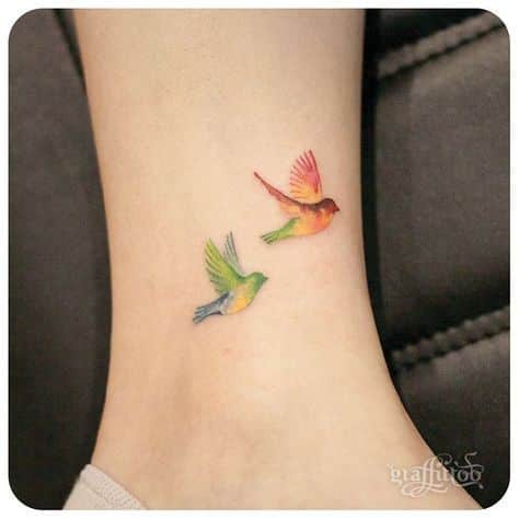 Tatuajes De Pajaros En Colores (2)