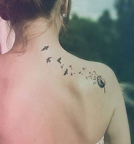 Tatuajes De Pajaros En La Espalda (4)