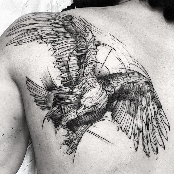 Tatuajes De Pajaros En La Espalda (5)