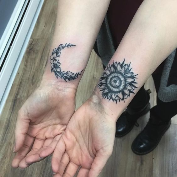 Tatuajes De Sol Y Luna Para Mujeres (5)