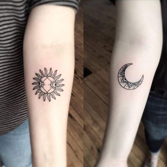 Tatuajes De Sol Y Luna Para Mujeres (7)