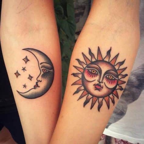 Tatuajes De Sol Y Luna Para Mujeres