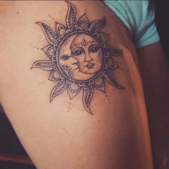 Tatuajes Sol Con Luna (2)